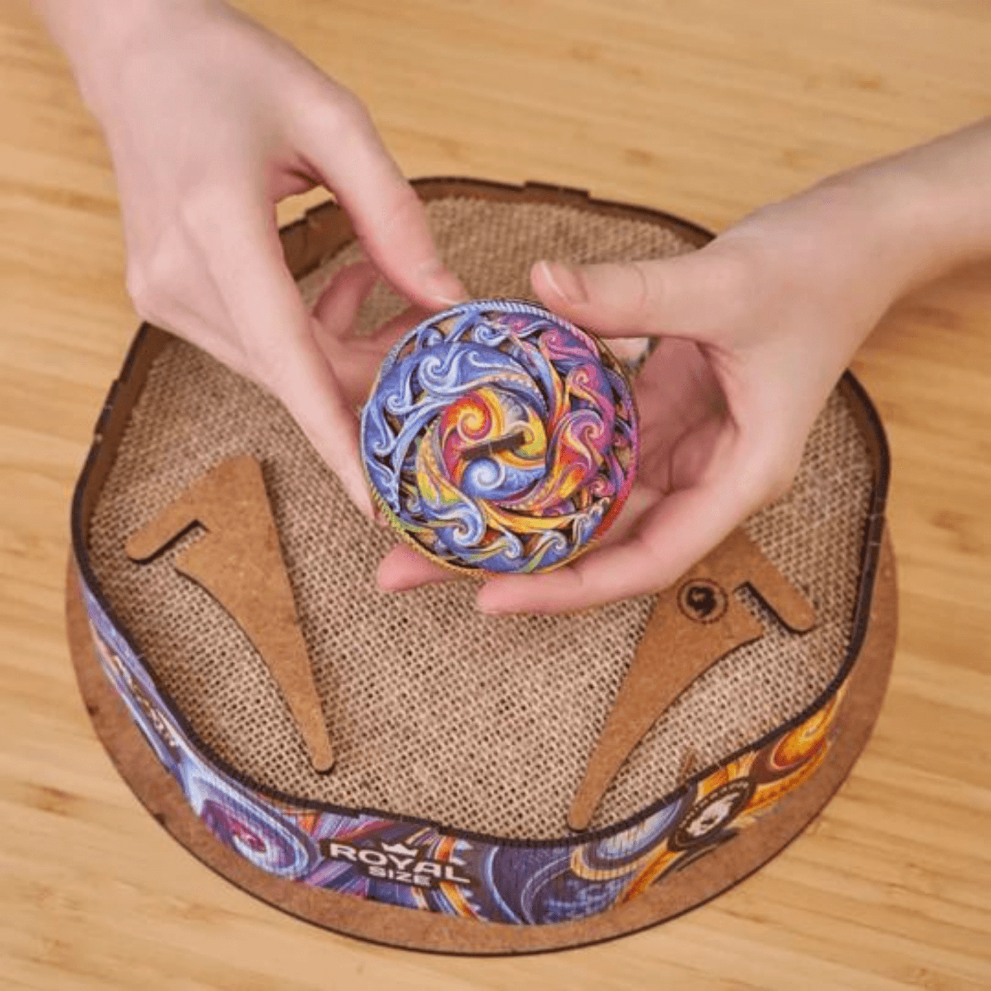 Mandala Puzzle | Spiral Incarnation-Wooden Puzzle-Unidragon--