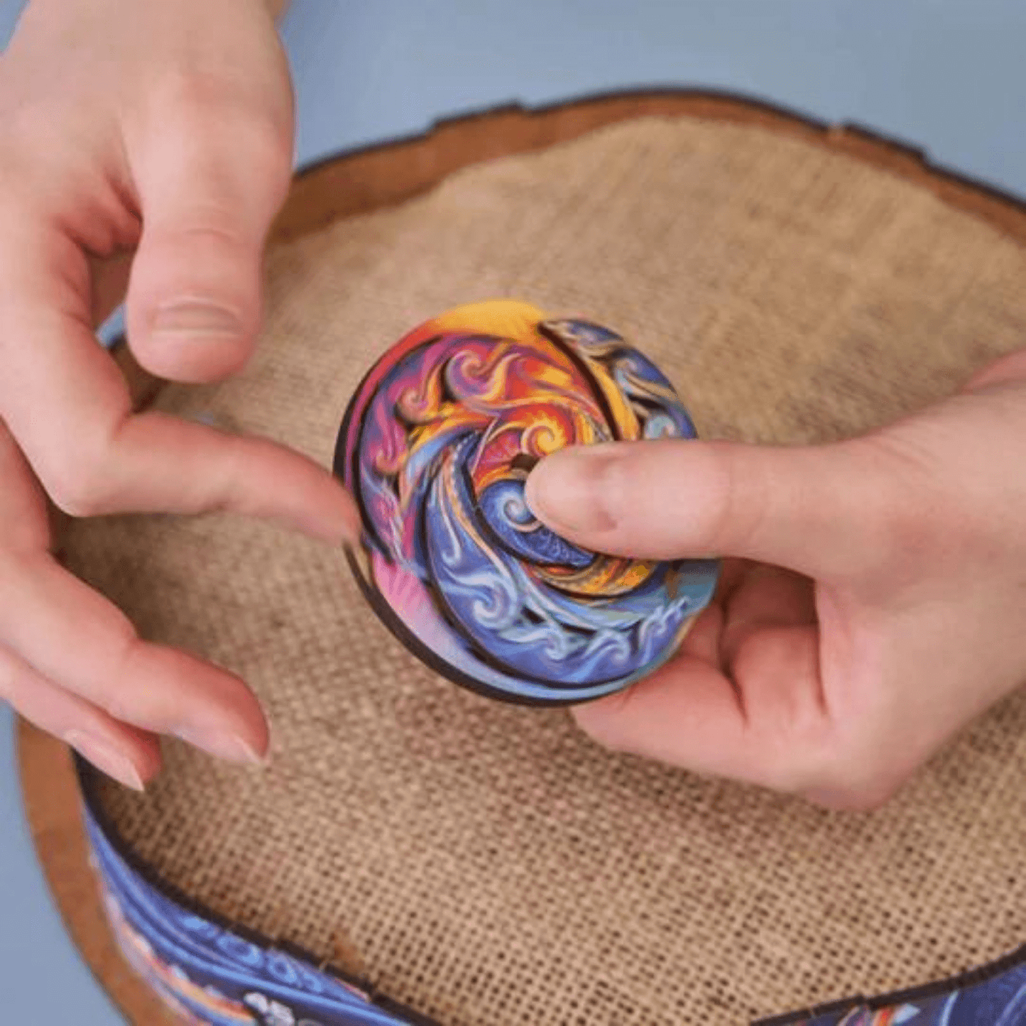 Mandala Puzzle | Spiral Incarnation-Wooden Puzzle-Unidragon--