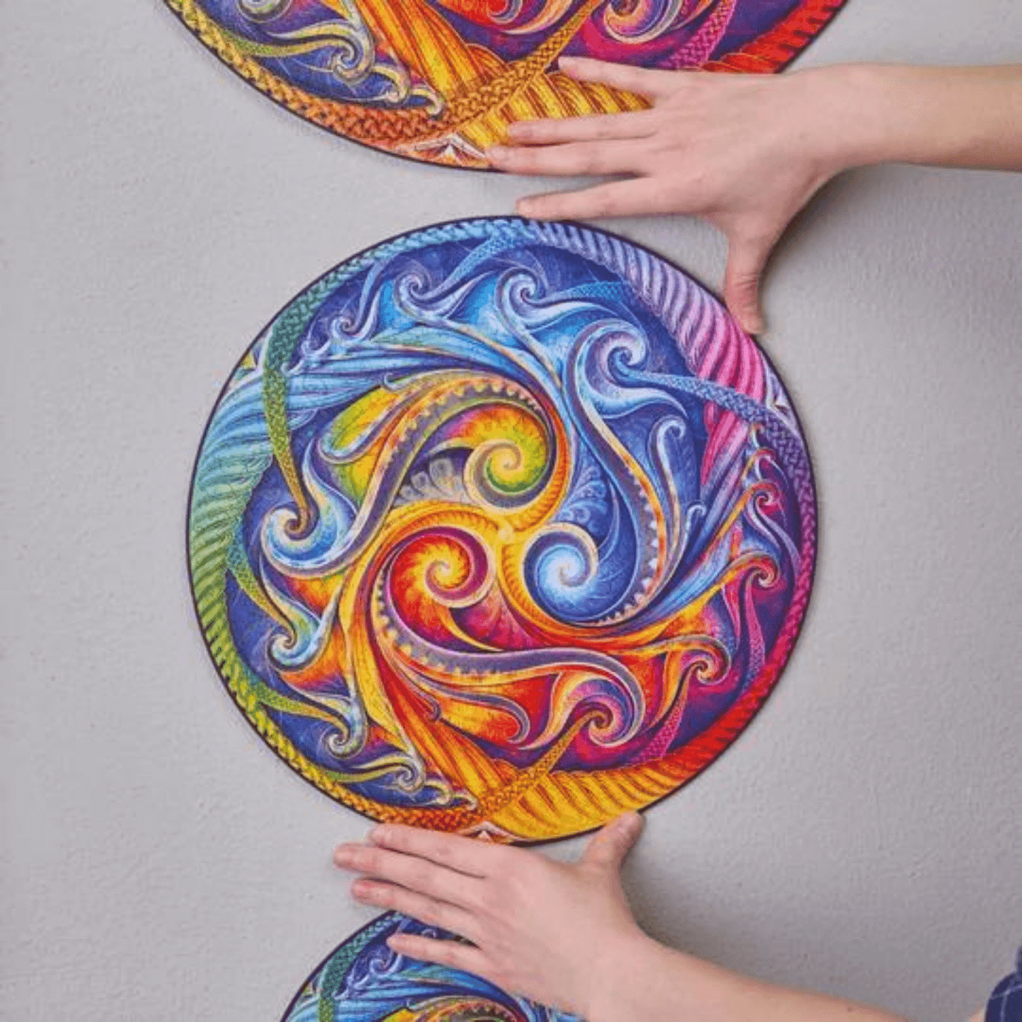 Mandala Puzzle | Spiral Incarnation-Wooden Puzzle-Unidragon--