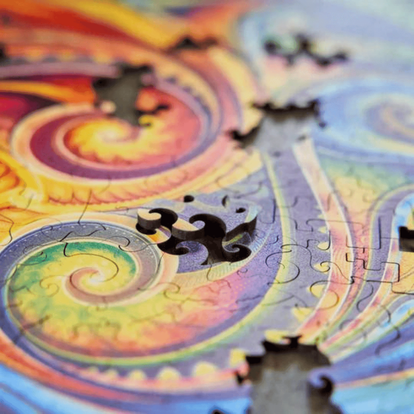 Mandala Puzzle | Spiral Incarnation-Wooden Puzzle-Unidragon--