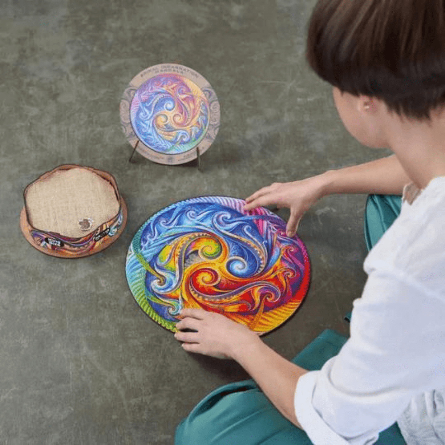 Mandala Puzzle | Spiral Incarnation-Wooden Puzzle-Unidragon--