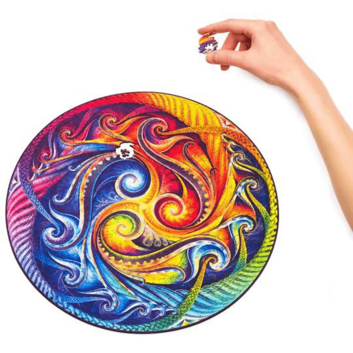 Mandala Puzzle | Spiral Incarnation-Wooden Puzzle-Unidragon--