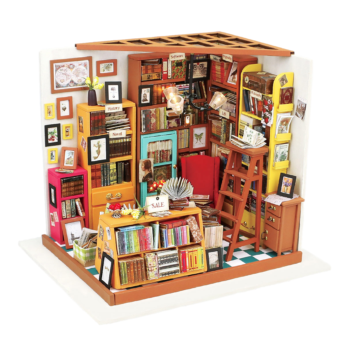 Sam's Study - Miniature House - Robotime--
