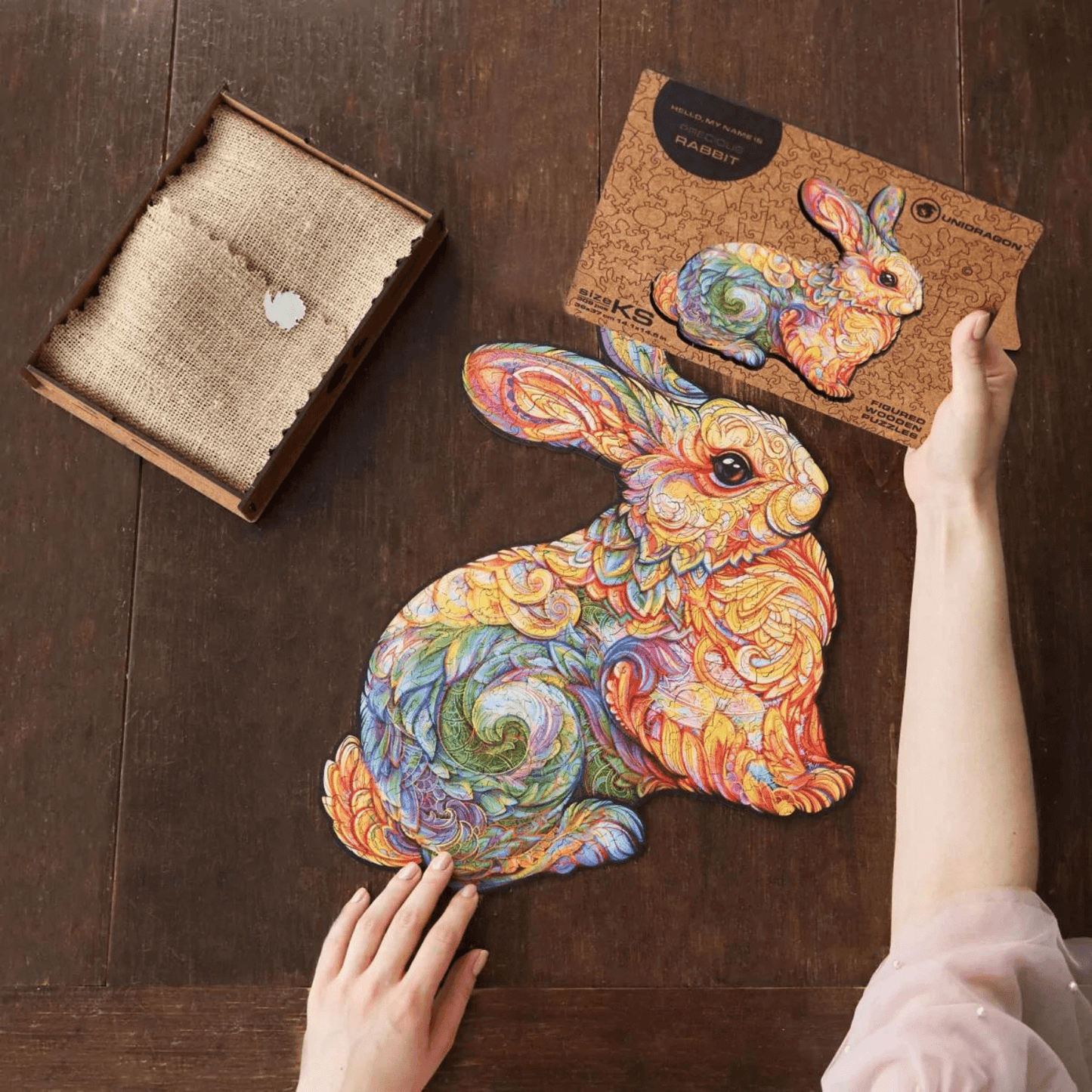 Precious Rabbit-Wooden Puzzle-Unidragon--