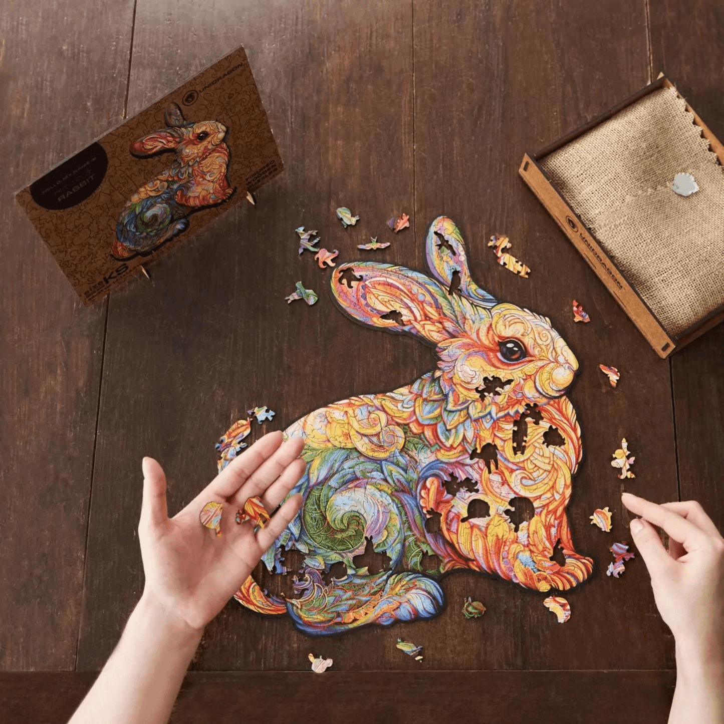 Precious Rabbit-Wooden Puzzle-Unidragon--