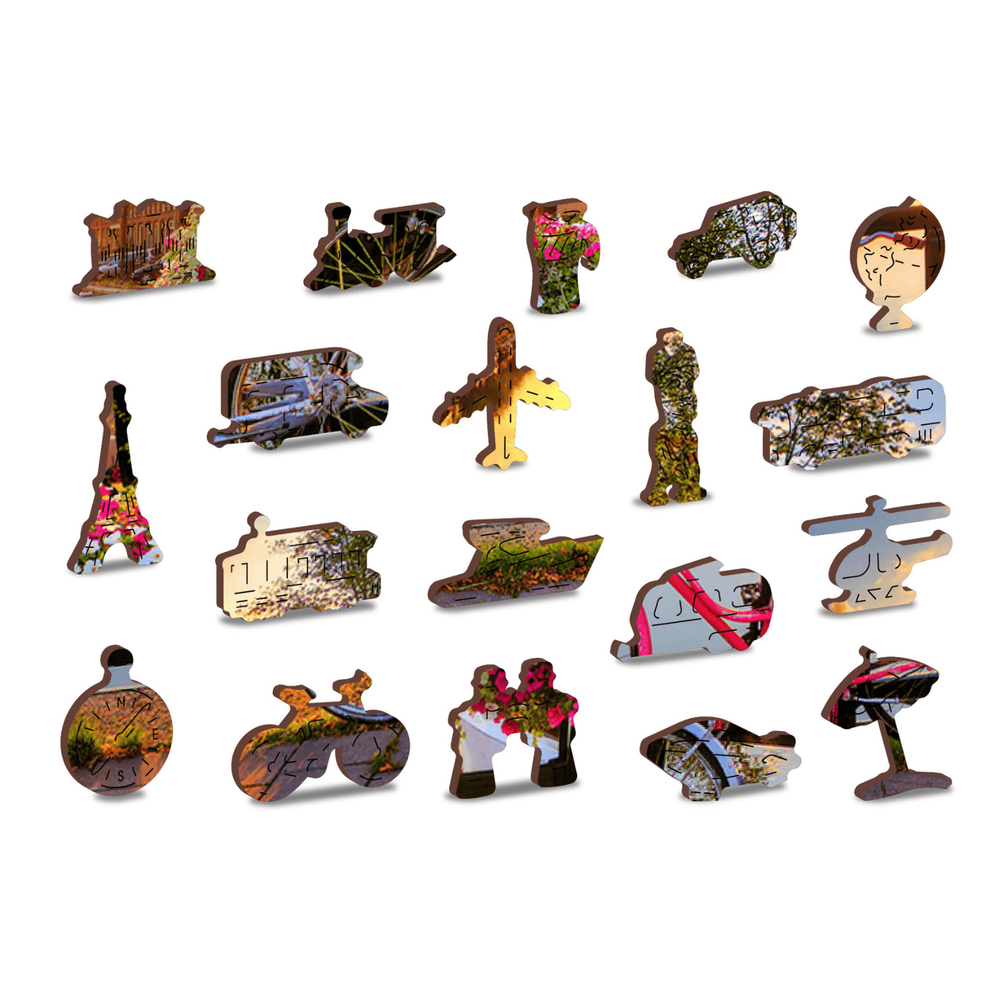Bicycles of Amsterdam | Wooden Puzzle 1010-WoodenCity--