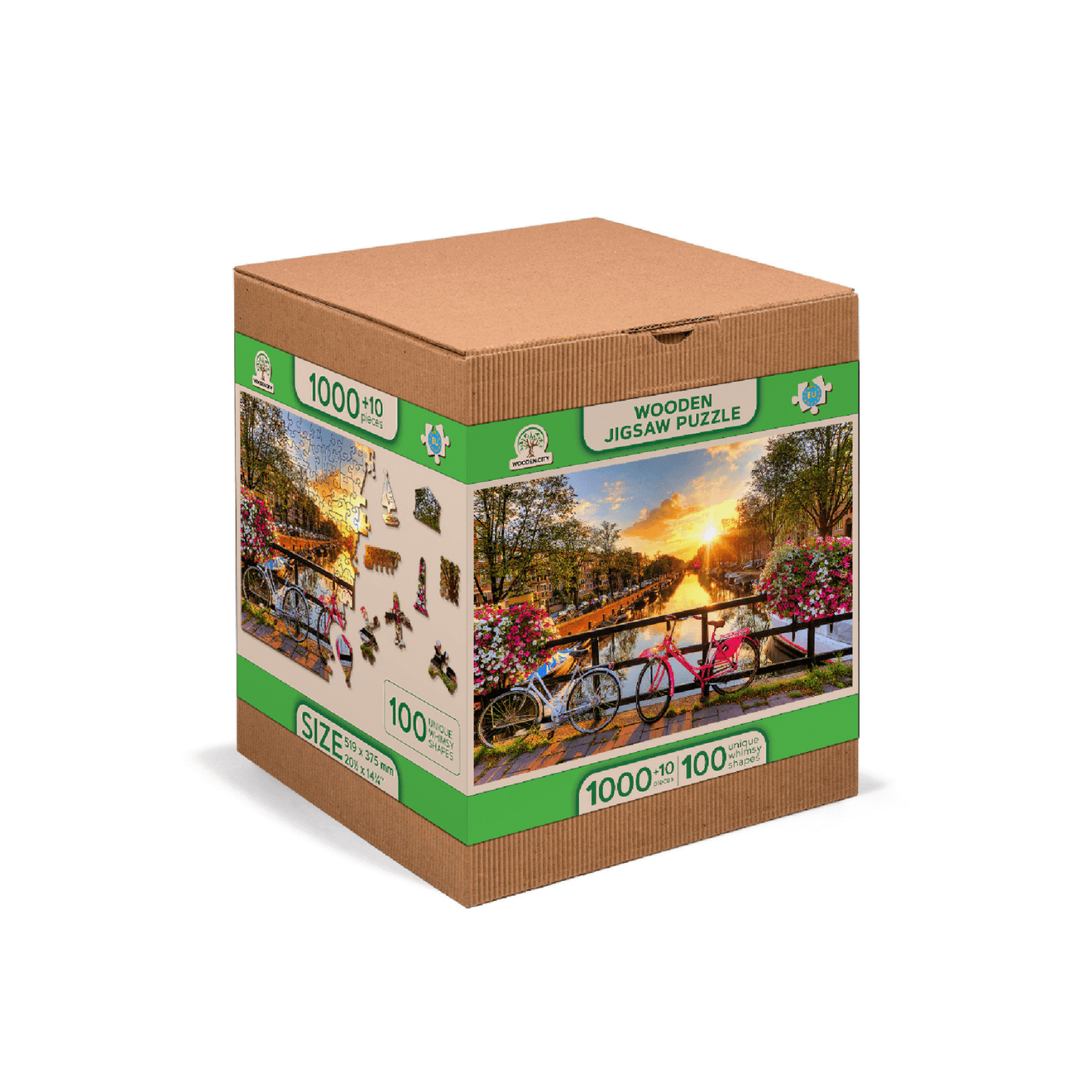 Bicycles of Amsterdam | Wooden Puzzle 1010-WoodenCity--
