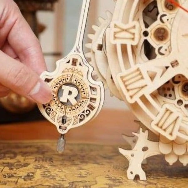Owl Puzzle as Pendulum Clock-Mechanical Wooden Puzzle-Robotime--