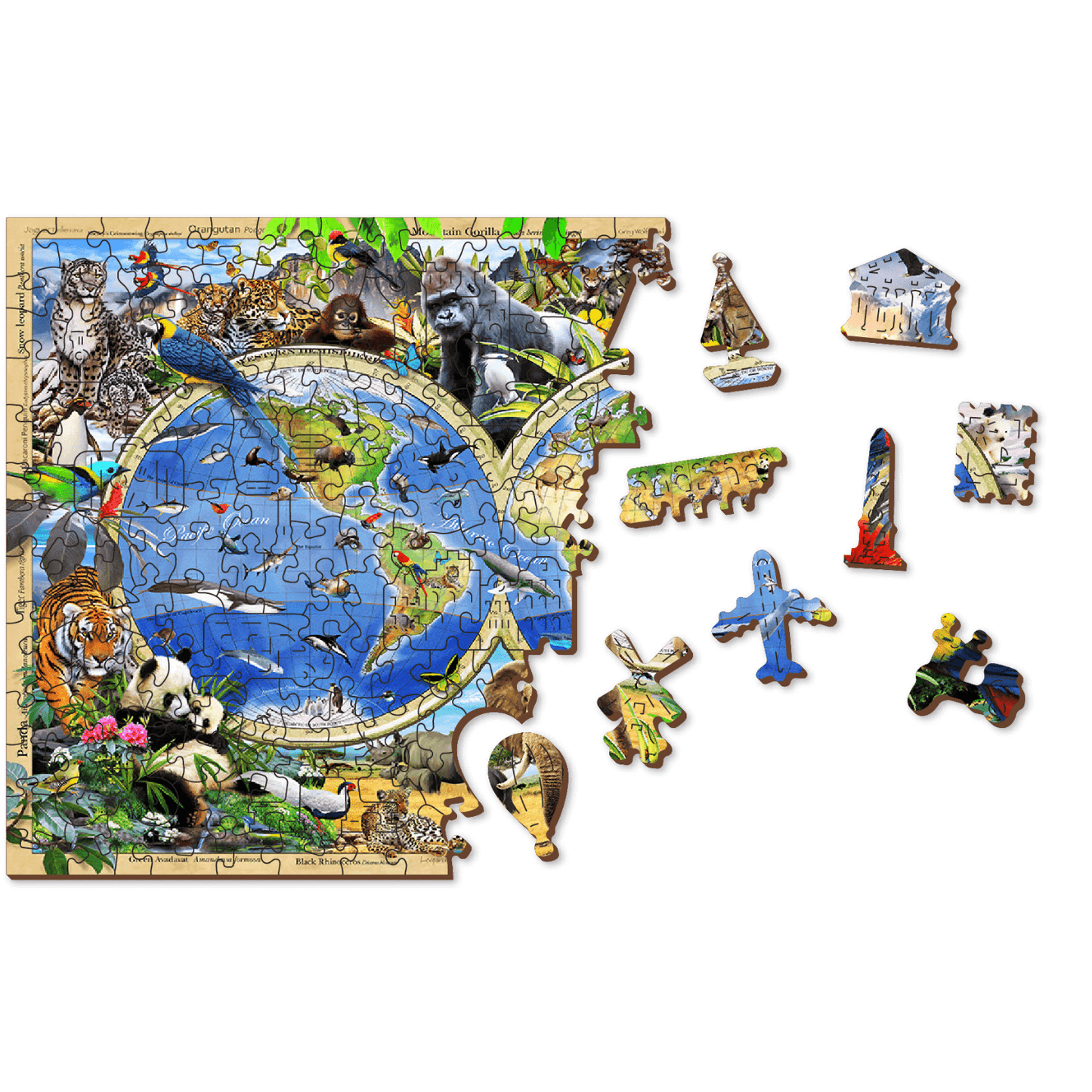 Kingdom of the Animals Puzzle | Wooden Puzzle 1010-WoodenCity-