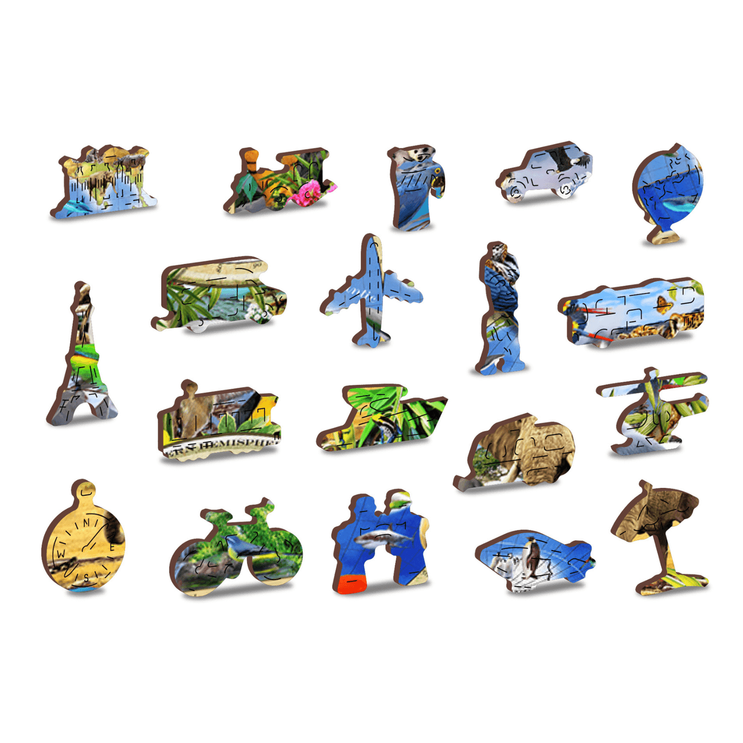 Kingdom of the Animals Puzzle | Wooden Puzzle 1010-WoodenCity-