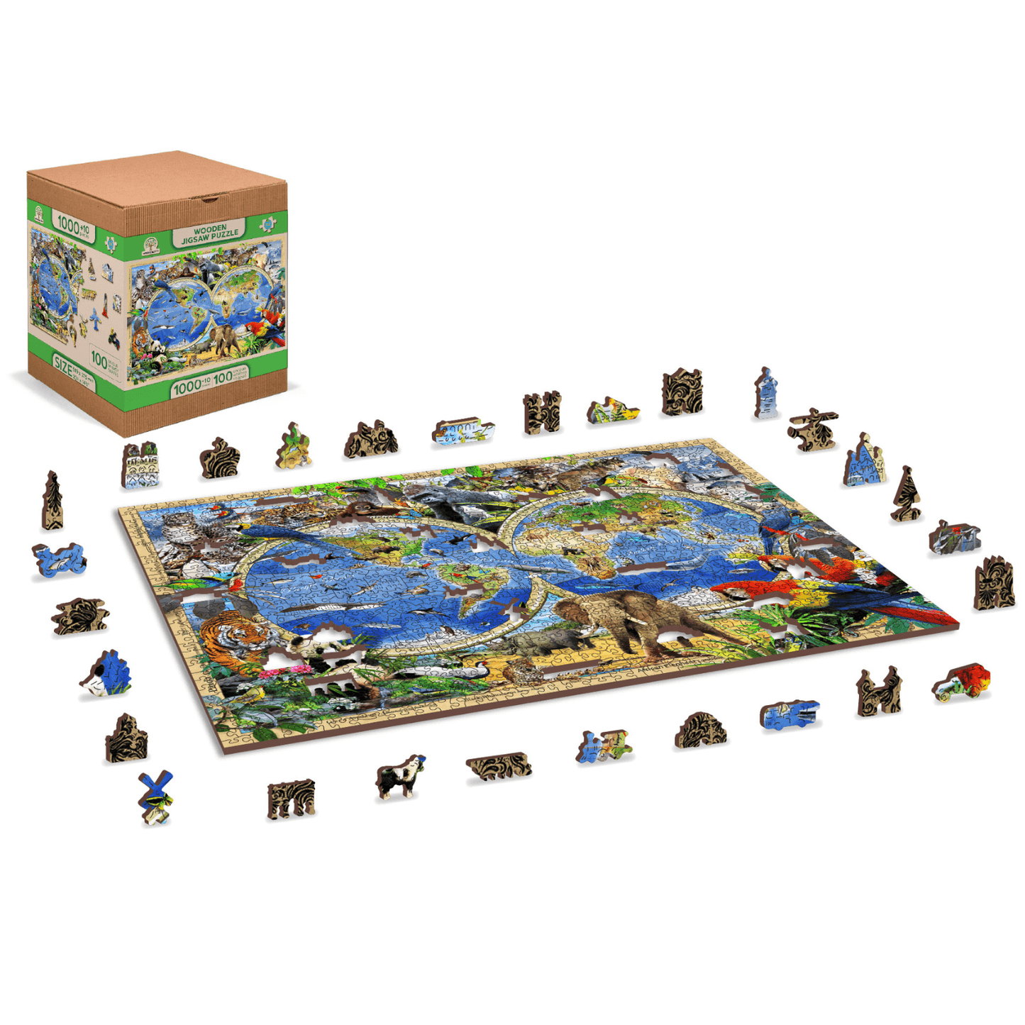 Kingdom of the Animals Puzzle | Wooden Puzzle 1010-WoodenCity-