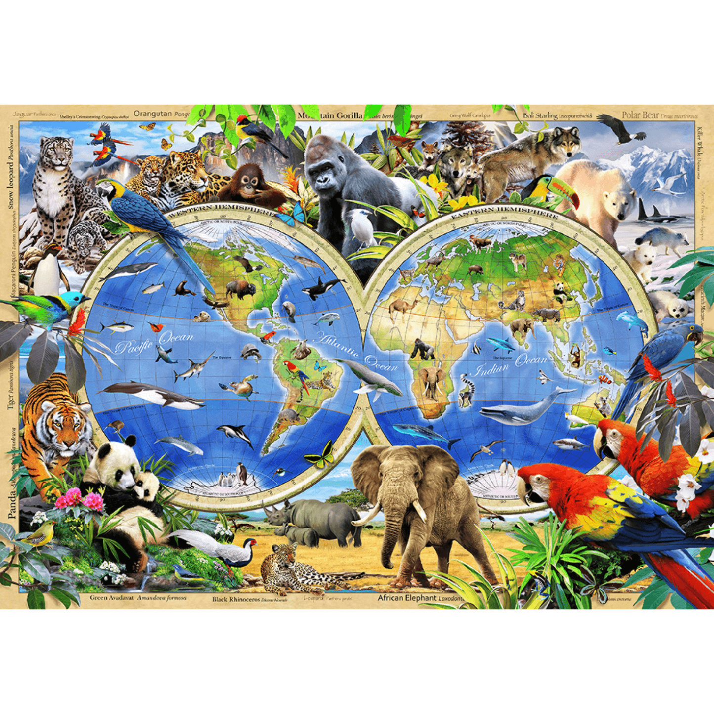 Kingdom of the Animals Puzzle | Wooden Puzzle 1010-WoodenCity-