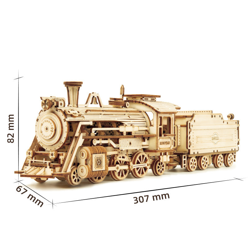 Locomotive Puzzle 3D 1:80-3D Puzzle-Robotime--