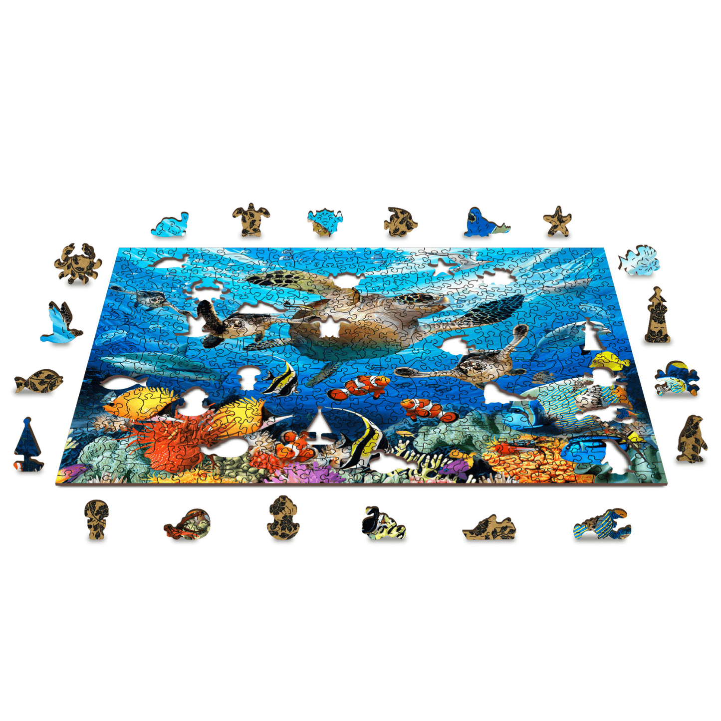 Life in the Ocean Puzzle | Wooden Puzzle 505-WoodenCity-