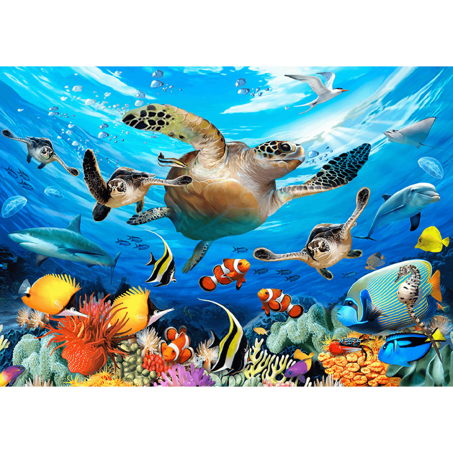 Life in the Ocean Puzzle | Wooden Puzzle 505-WoodenCity-