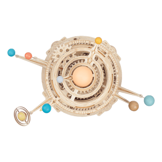 Mechanical Solar System Mechanical Wooden Puzzle-Robotime--