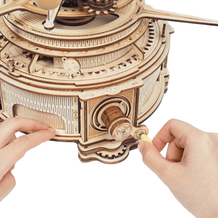 Mechanical Solar System Mechanical Wooden Puzzle-Robotime--