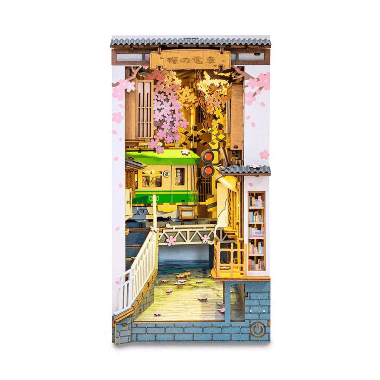 Sakura Densya Book Nook Diorama