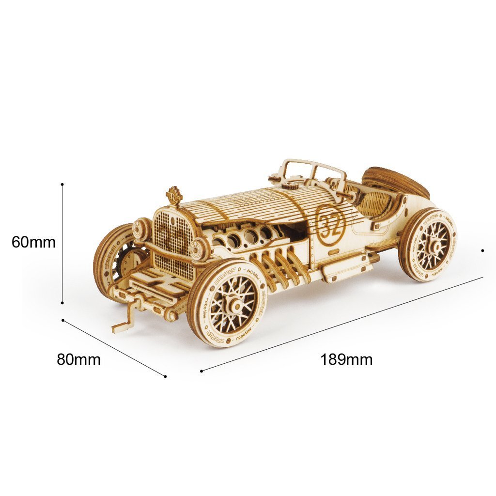 Grand Prix Car 1:16-3D Puzzle-Robotime--