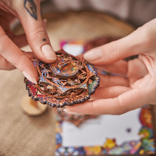 Mandala Puzzle Inexhaustible Prosperity Wooden Puzzle-Unidragon--