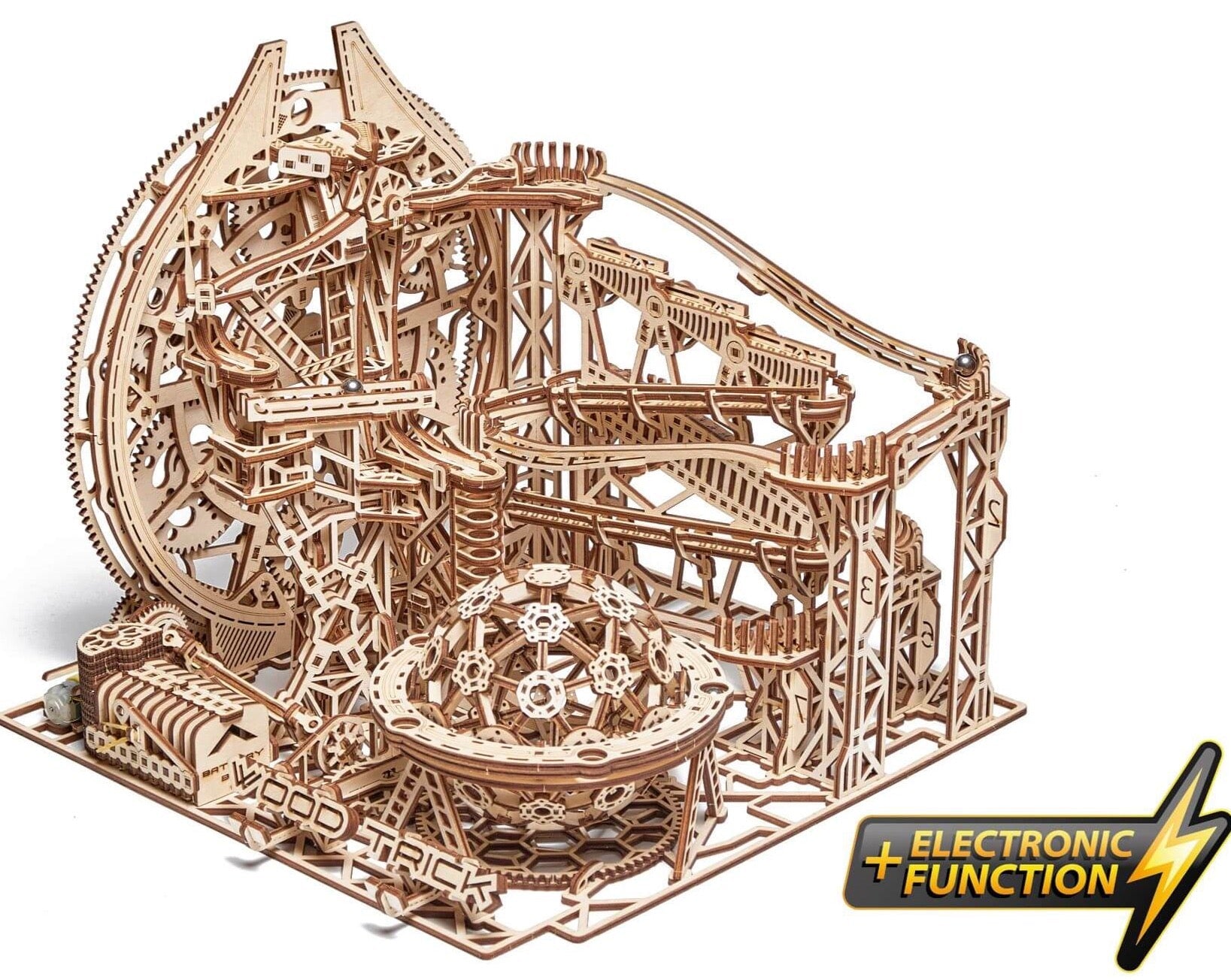 Galaxy Marble Run-Mechanical wooden puzzle-WoodTrick--