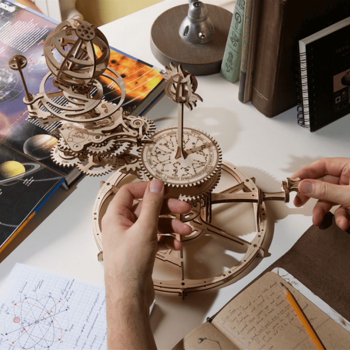 Mechanical Tellurium-Mechanical Wooden Puzzle-Ugears--