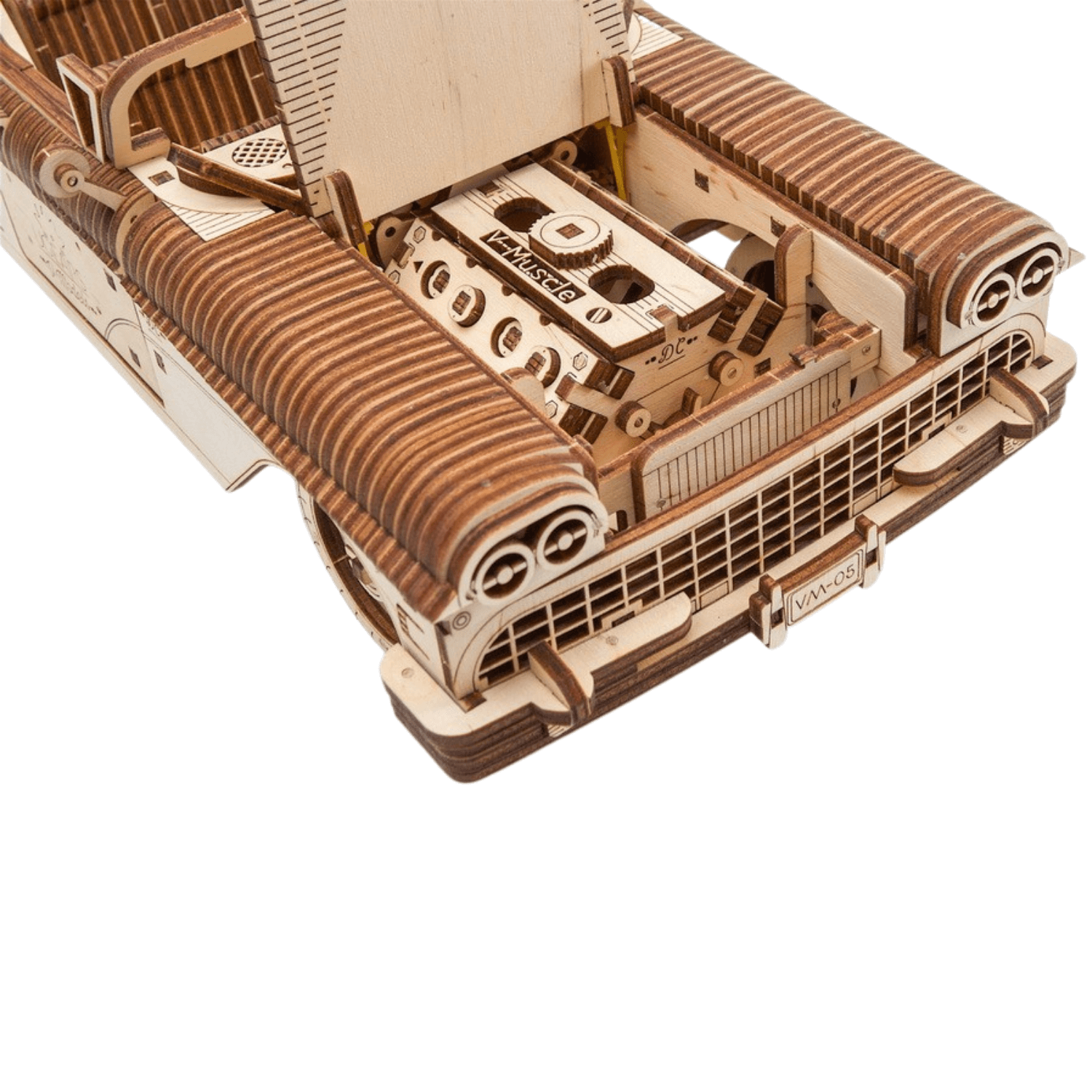 Dream Cabriolet VM-05-Mechanical wooden puzzle-Ugears--