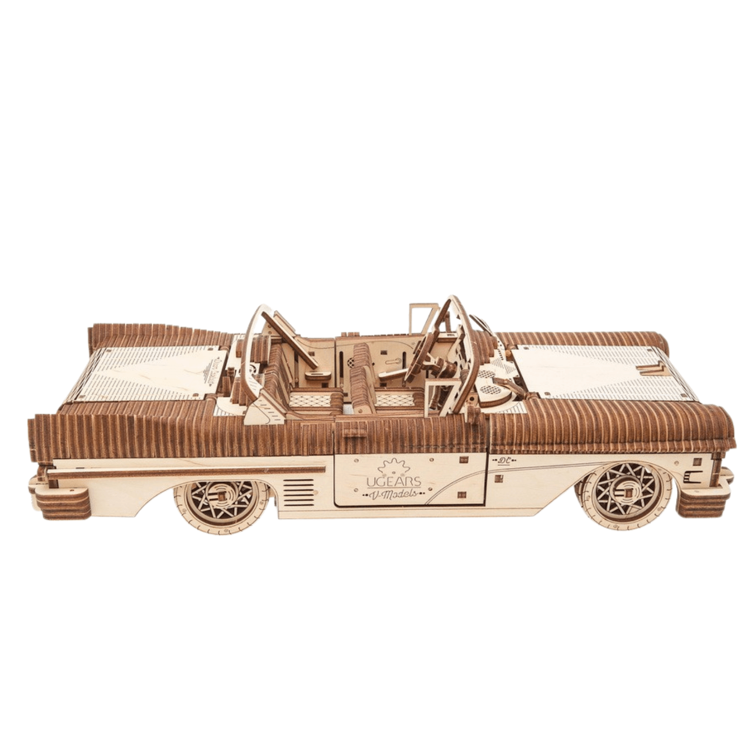 Dream Cabriolet VM-05-Mechanical wooden puzzle-Ugears--