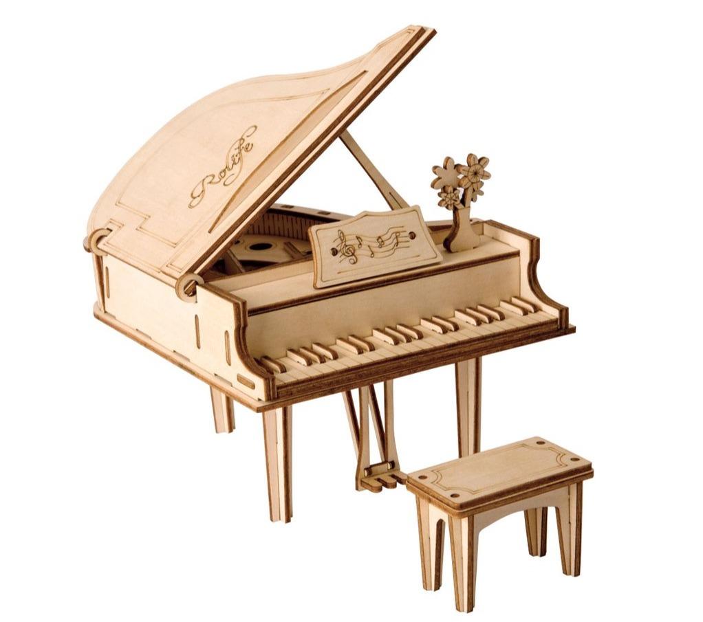 Big Piano Wood 3D Puzzle-3D Puzzle-Robotime--