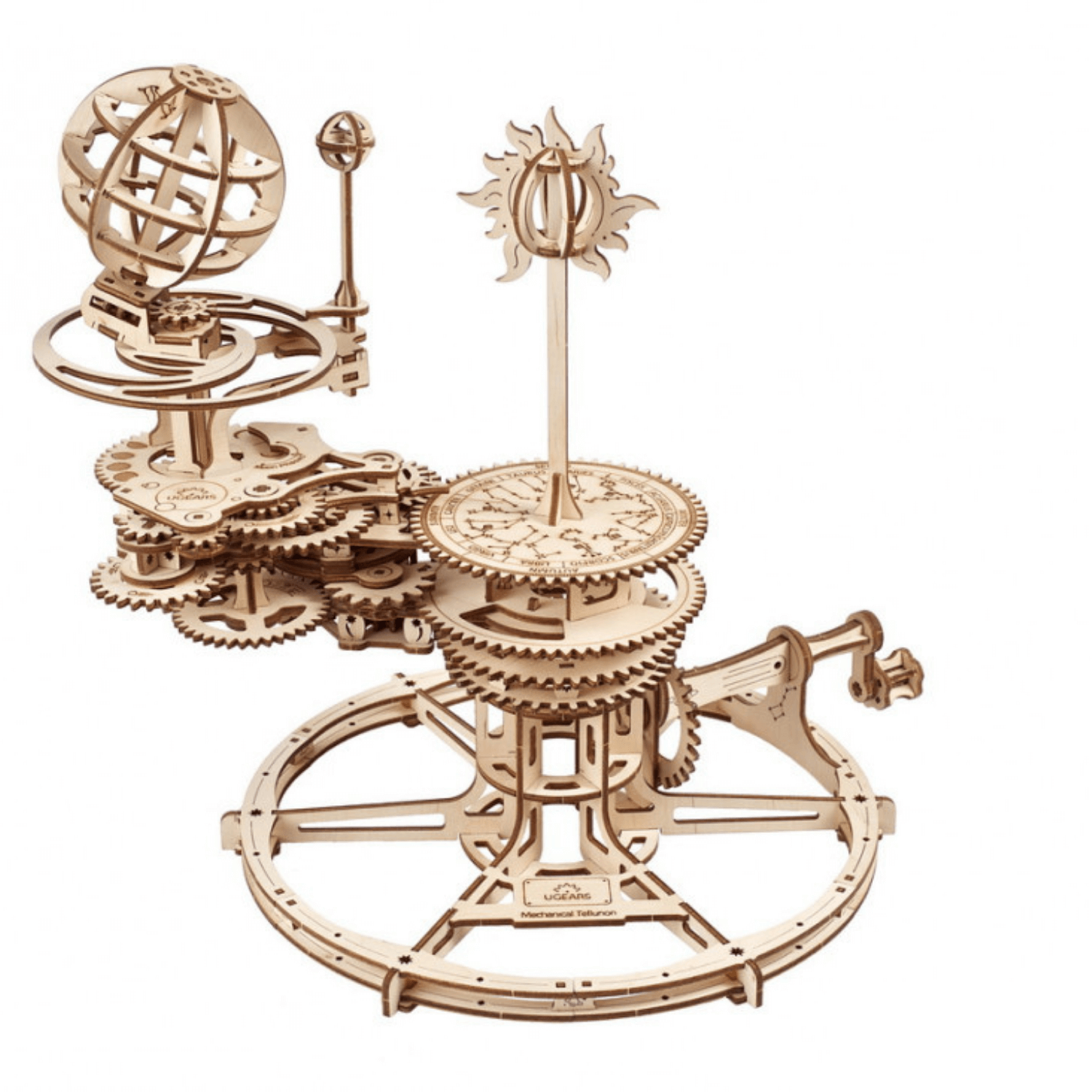 Mechanical tellurium-mechanical wooden puzzle-ugears--