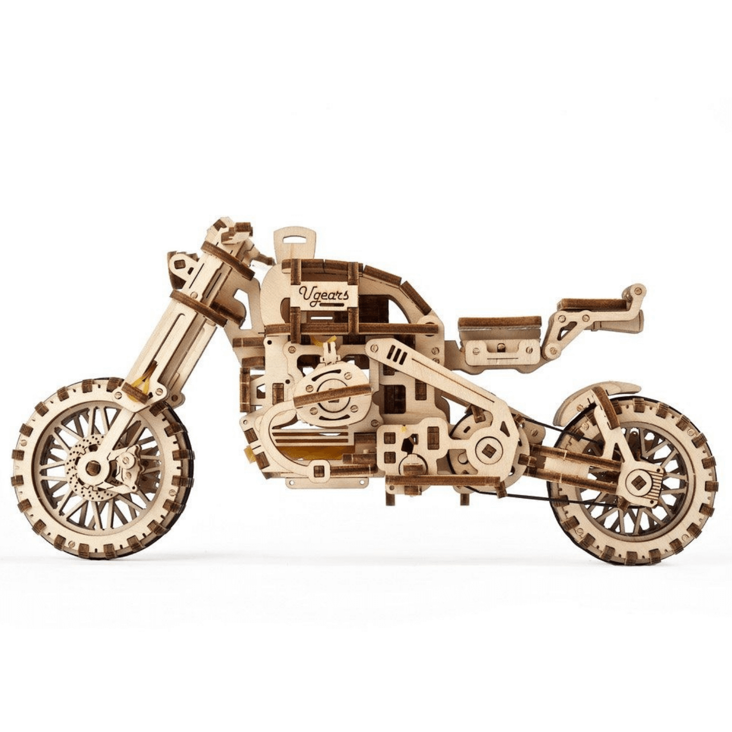 Motorbike Scrambler UGR-10-Mechanical Wooden Puzzle-Ugears--