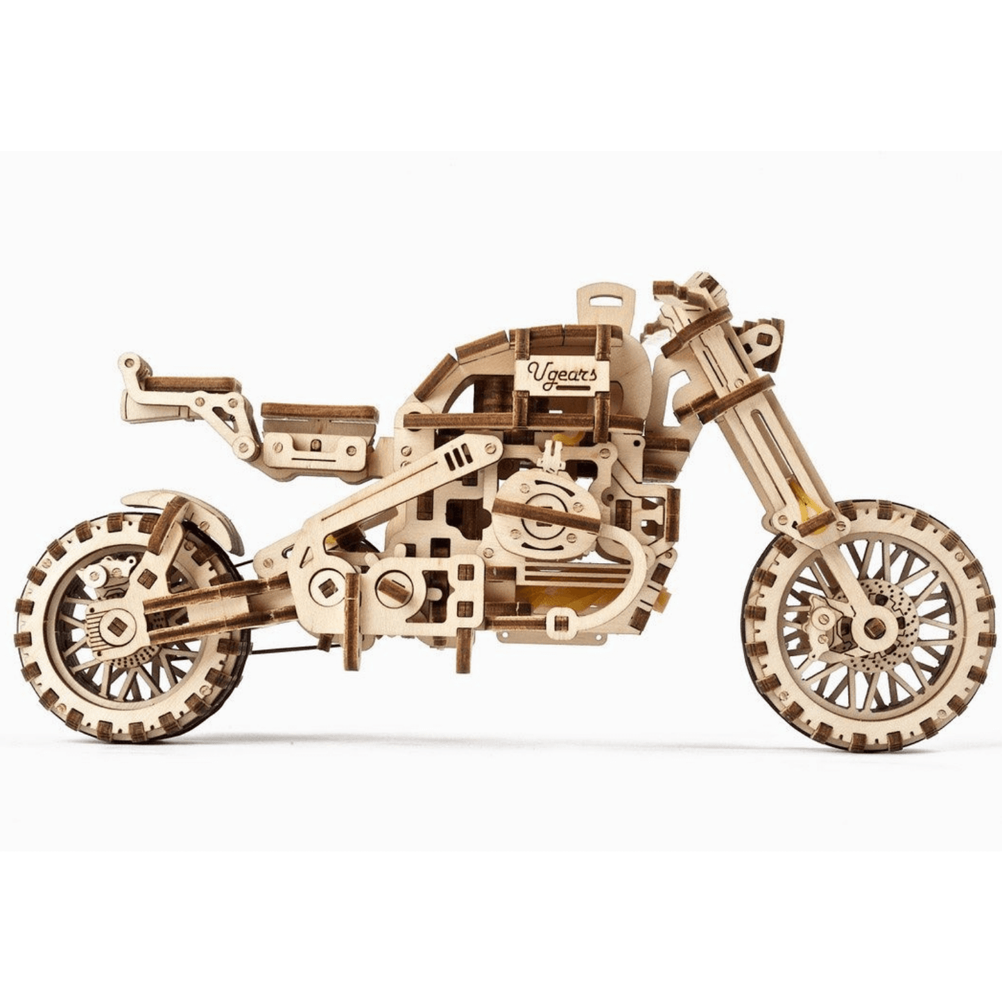 Motorbike Scrambler UGR-10-Mechanical Wooden Puzzle-Ugears--