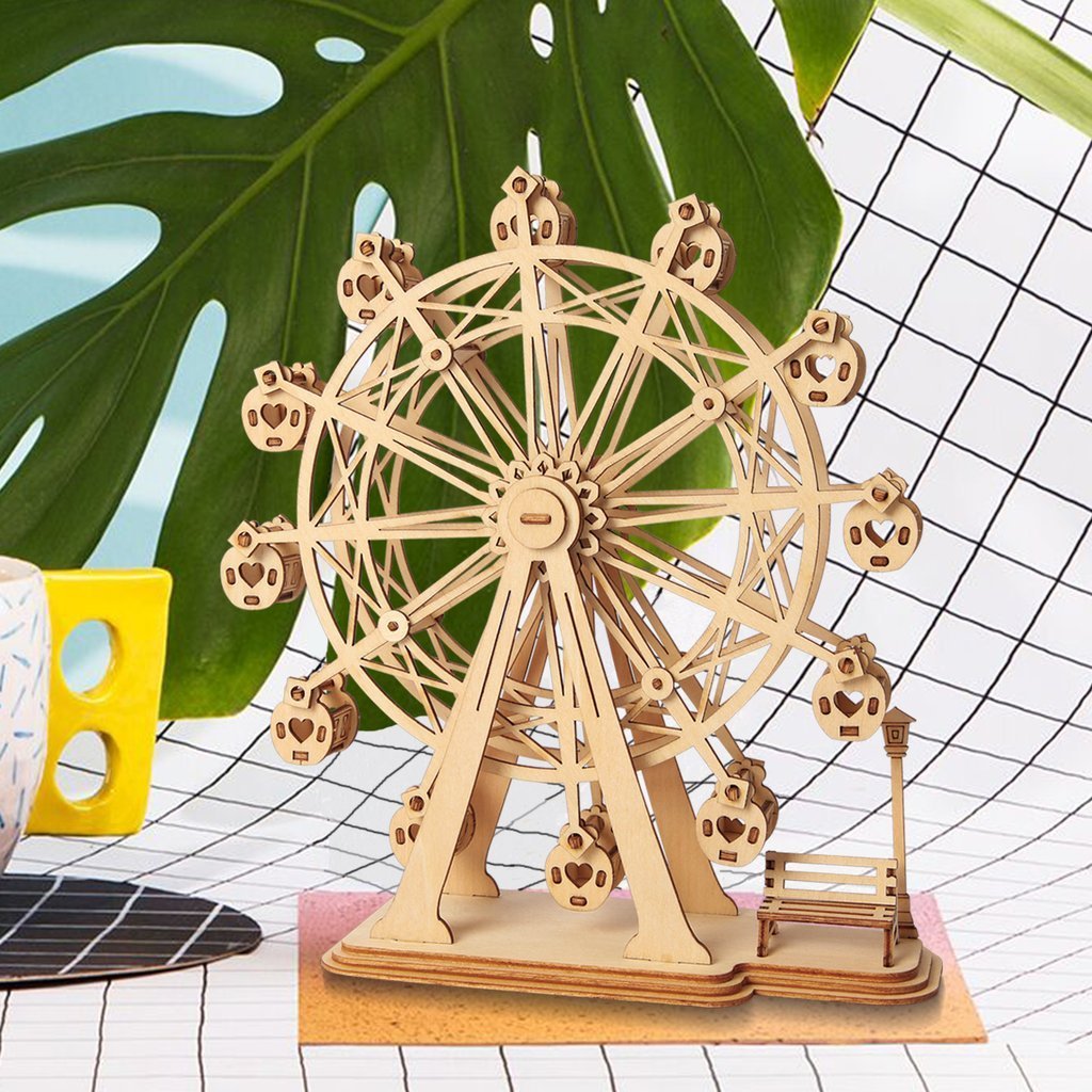 Ferris Wheel Wooden Puzzle-3D Puzzle-Robotime--