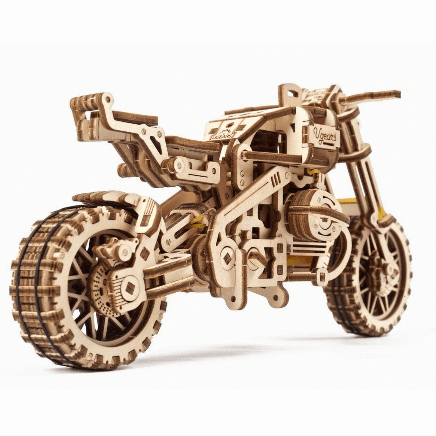 Motorbike Scrambler UGR-10-Mechanical Wooden Puzzle-Ugears--