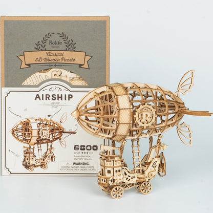 Airship Wooden Puzzle-3D Puzzle-Robotime--