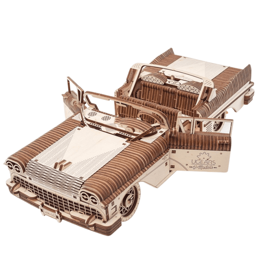 Dream Cabriolet VM-05-Mechanical wooden puzzle-Ugears--