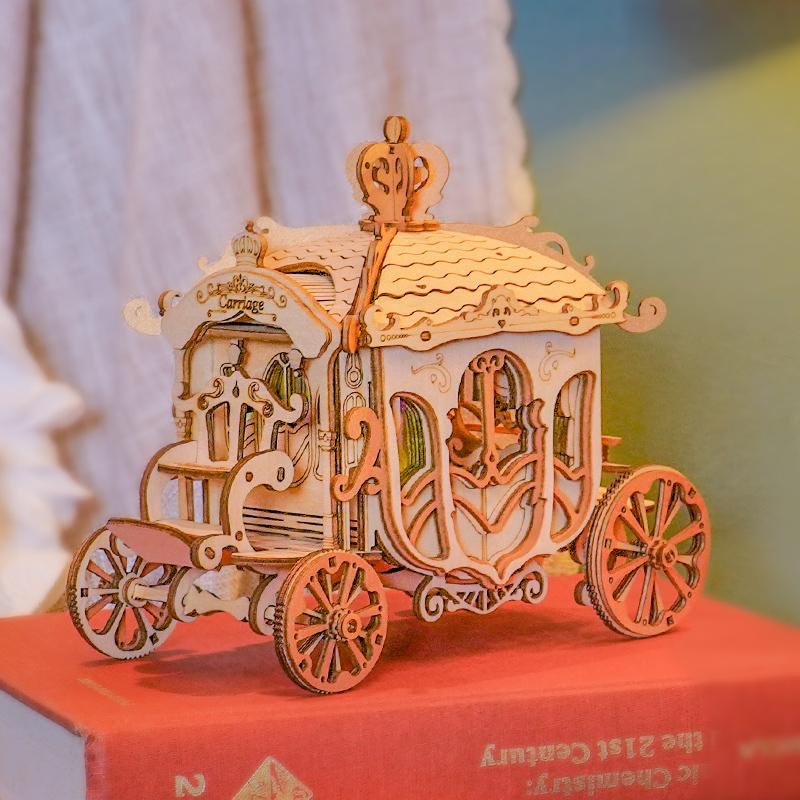 Vintage carriage-3D Puzzle-Robotime--