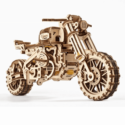 Motorbike Scrambler UGR-10-Mechanical Wooden Puzzle-Ugears--