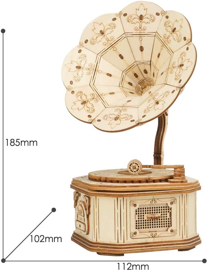 Gramophone jigsaw-3D Puzzle-Robotime--