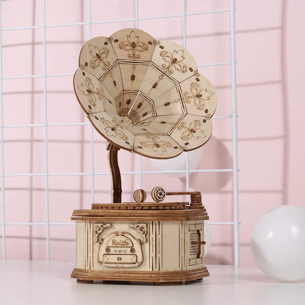 Gramophone for jigsaw-3D Puzzle-Robotime--