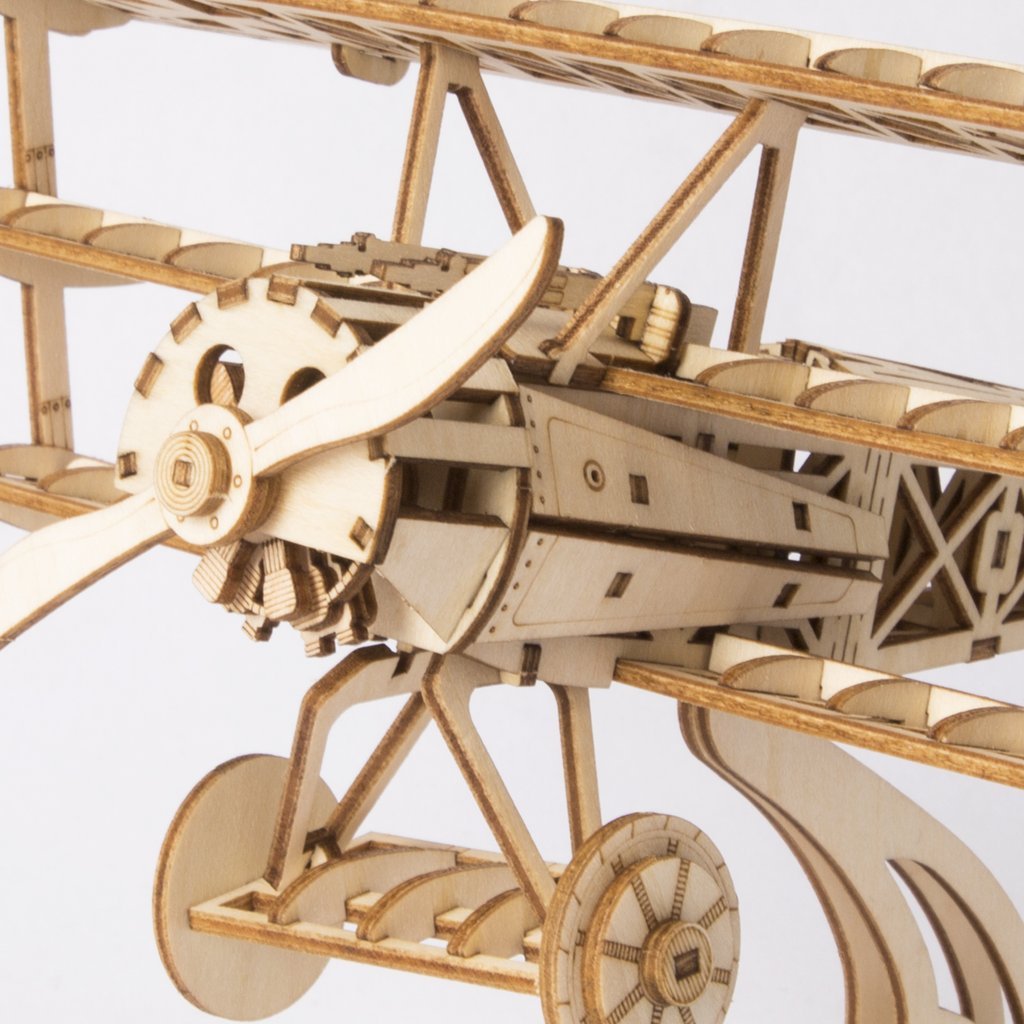 Aeroplane triplane-3D Puzzle-Robotime--