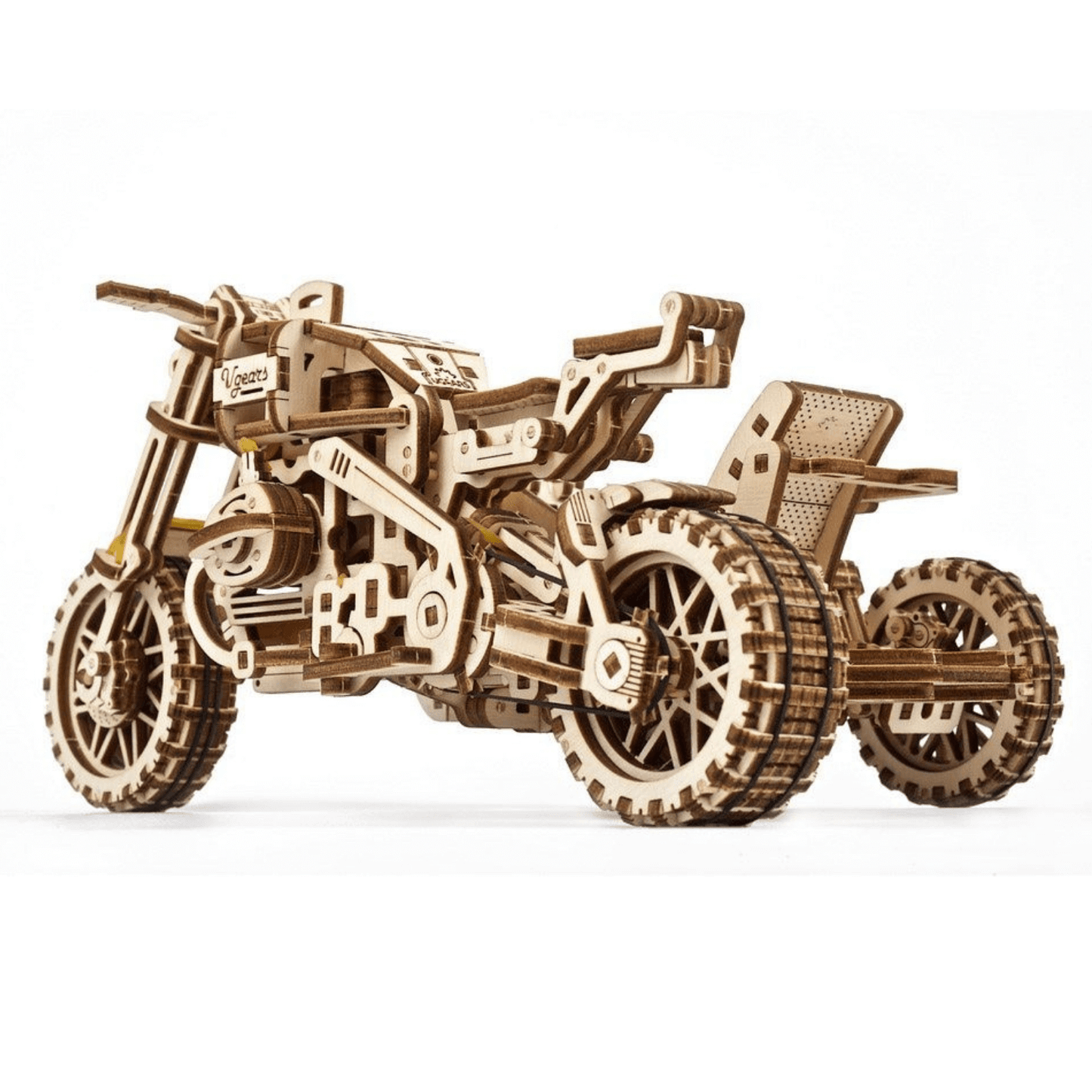 Motorbike Scrambler UGR-10-Mechanical Wooden Puzzle-Ugears--