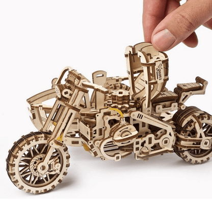 Motorbike Scrambler UGR-10-Mechanical Wooden Puzzle-Ugears--