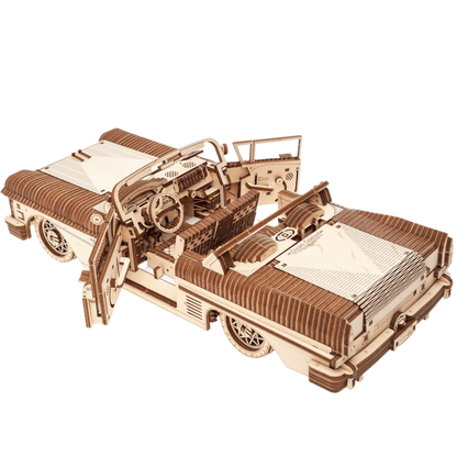 Dream Cabriolet VM-05-Mechanical wooden puzzle-Ugears--