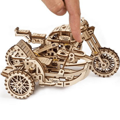 Motorbike Scrambler UGR-10-Mechanical Wooden Puzzle-Ugears--