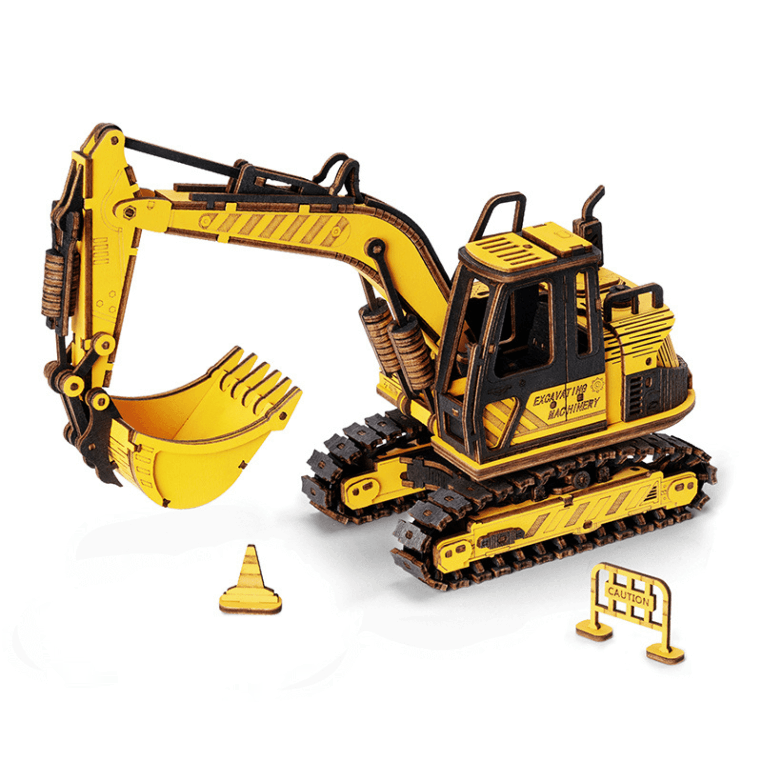 Excavator | Construction Machinery-3D Puzzle-Robotime--