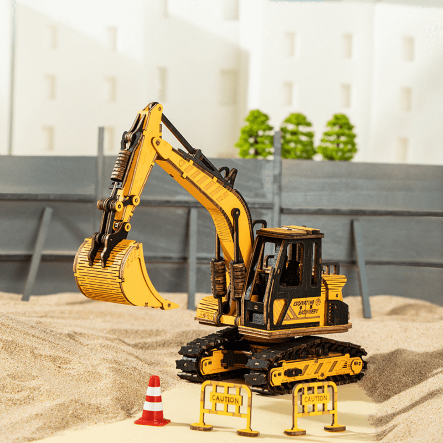 Excavator | Construction Machinery-3D Puzzle-Robotime--