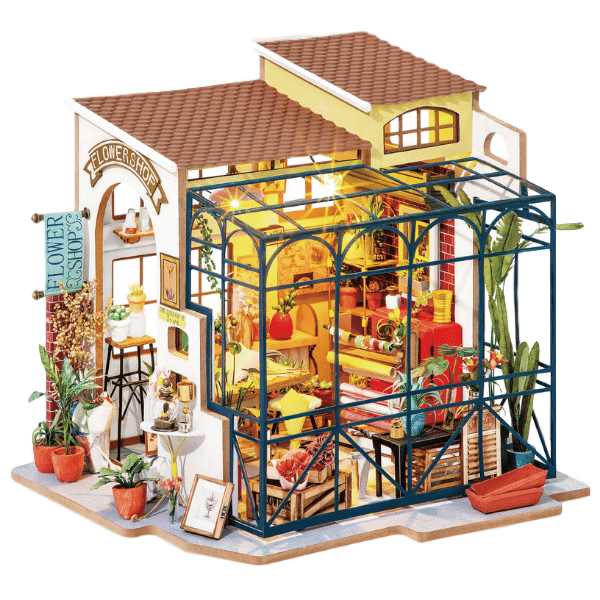 Emily's Flower Shop-- Miniature House Robotime--