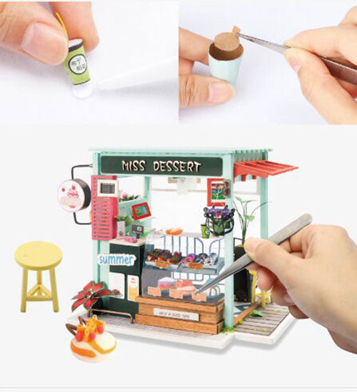 Ice Cream Station (Ice Cream & Dessert Station)-Miniature House-Robotime--