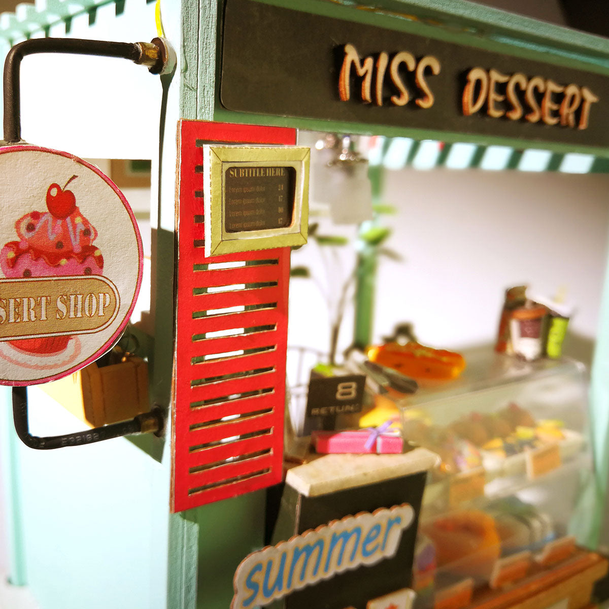 Ice Cream Station (Ice Cream & Dessert Station)-Miniature House-Robotime--